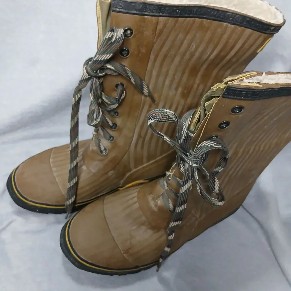 Weather Spirits Insulated Waterproof Muck Boots Steel Shank Work Fishing Mens 9